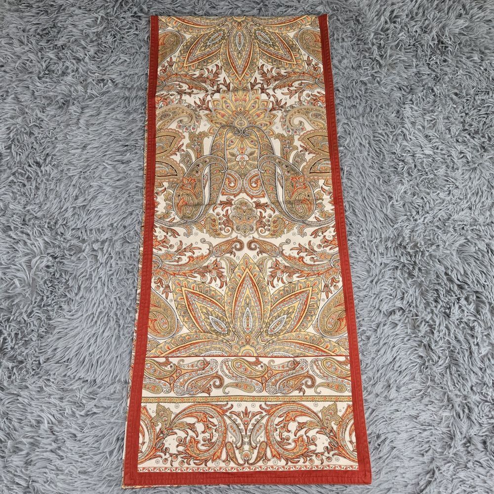 Maison d' Hermine Paisley Multicolor 70" Reversible Dining Table Runner